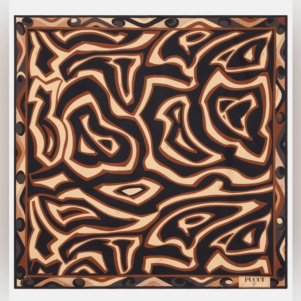 New PUCCI Labirinto silk twill scarf